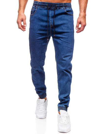 Uomo Pantaloni in jeans jogger blu scuro Bolf 8102