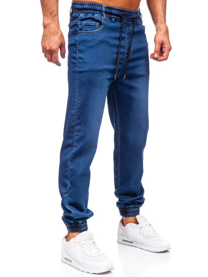 Uomo Pantaloni in jeans jogger blu scuro Bolf 8106