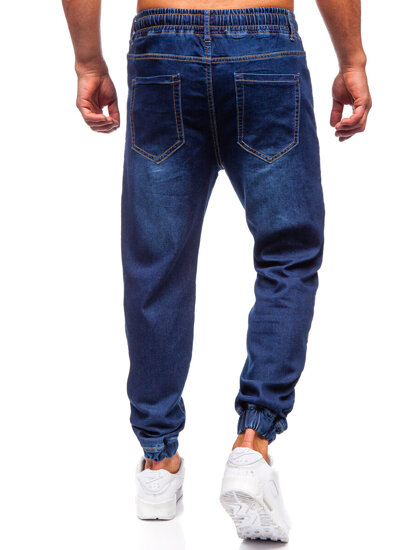 Uomo Pantaloni in jeans jogger blu scuro Bolf 8116