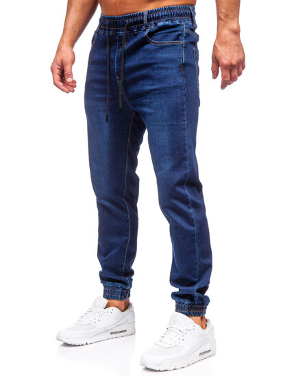 Uomo Pantaloni in jeans jogger blu scuro Bolf 8131