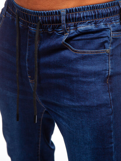 Uomo Pantaloni in jeans jogger blu scuro Bolf 8131