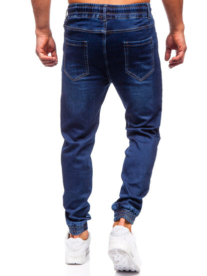 Uomo Pantaloni in jeans jogger blu scuro Bolf 8131