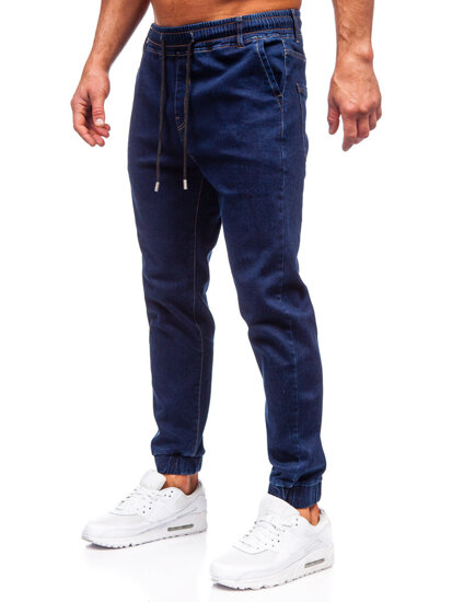 Uomo Pantaloni in jeans jogger blu scuro Bolf 8136