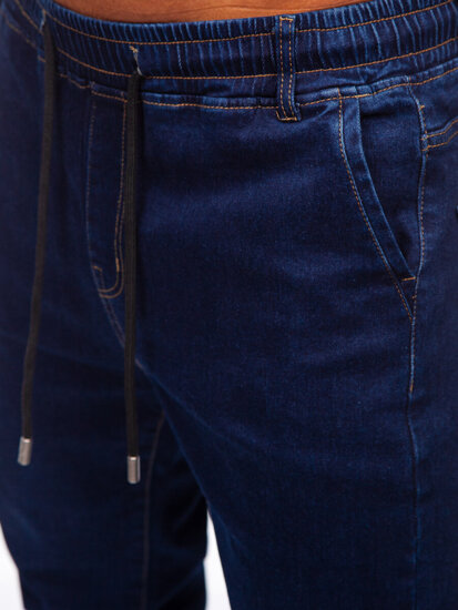 Uomo Pantaloni in jeans jogger blu scuro Bolf 8136