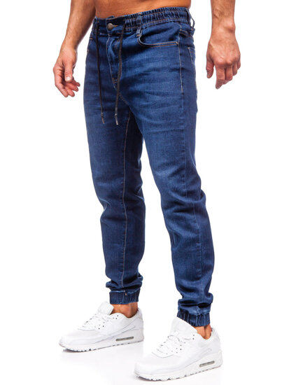 Uomo Pantaloni in jeans jogger blu scuro Bolf 9091