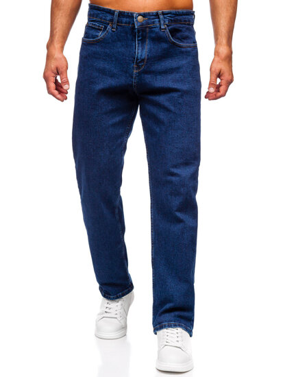 Uomo Pantaloni in jeans regular fit Blu scuro Bolf 5451