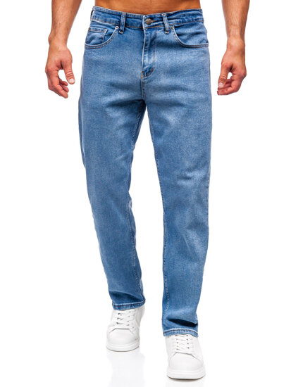 Uomo Pantaloni in jeans regular fit Blu scuro Bolf 5456