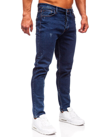 Uomo Pantaloni in jeans regular fit Blu scuro Bolf 6058