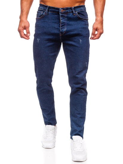 Uomo Pantaloni in jeans regular fit Blu scuro Bolf 6058