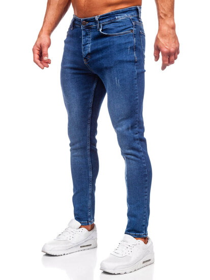 Uomo Pantaloni in jeans regular fit Blu scuro Bolf 6083