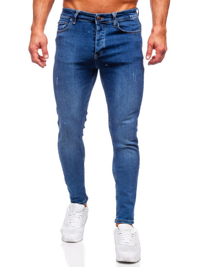 Uomo Pantaloni in jeans regular fit Blu scuro Bolf 6083