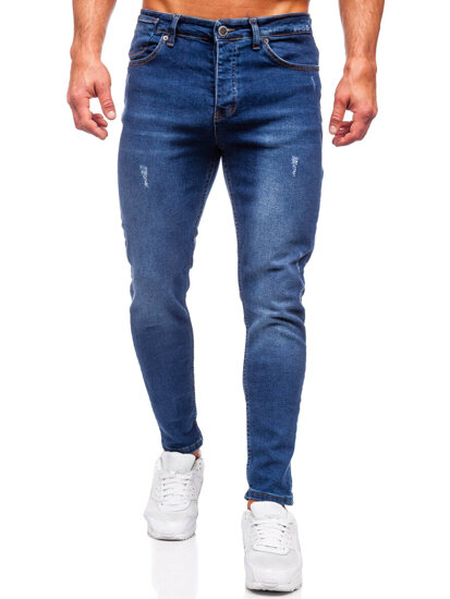 Uomo Pantaloni in jeans regular fit Blu scuro Bolf 6217