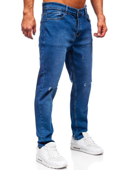 Uomo Pantaloni in jeans regular fit Blu scuro Bolf 6636