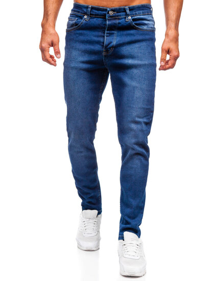 Uomo Pantaloni in jeans regular fit Blu scuro Bolf 6710