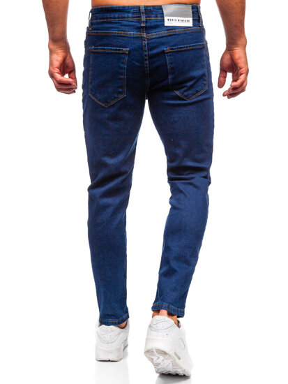 Uomo Pantaloni in jeans regular fit Blu scuro Bolf 6814