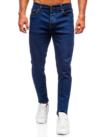 Uomo Pantaloni in jeans regular fit Blu scuro Bolf 6814