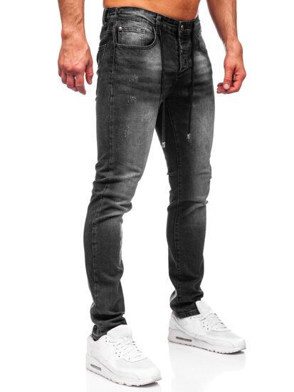 Uomo Pantaloni in jeans regular fit Nero Bolf MP0063-1N