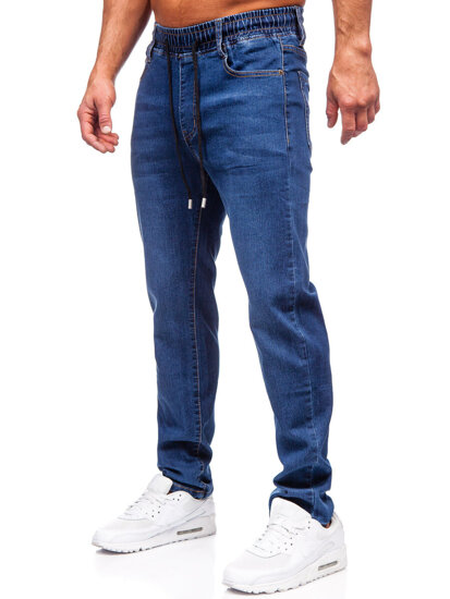 Uomo Pantaloni in jeans regular fit blu scuro Bolf 9092