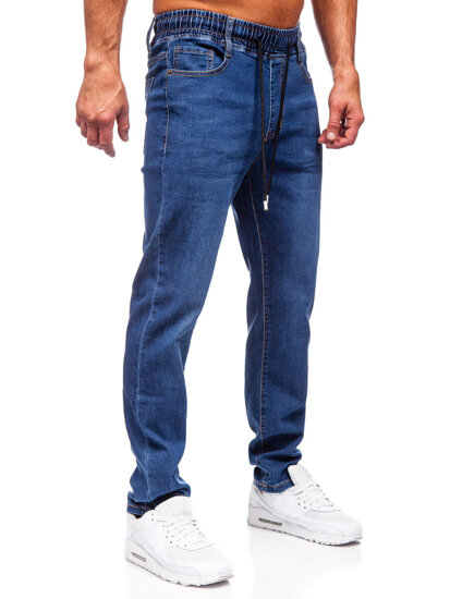 Uomo Pantaloni in jeans regular fit blu scuro Bolf 9092