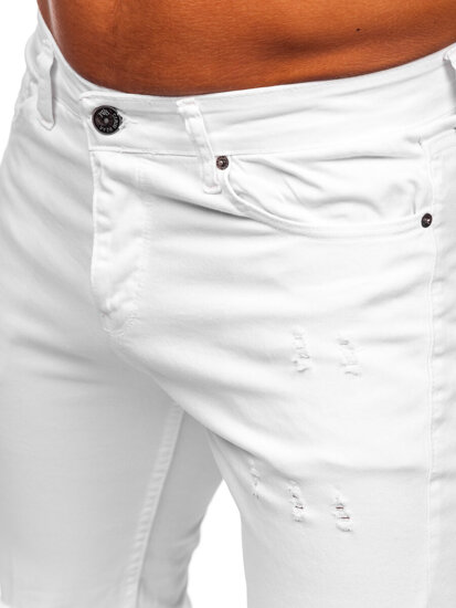 Uomo Pantaloni in jeans slim fit Bianco Bolf 5872