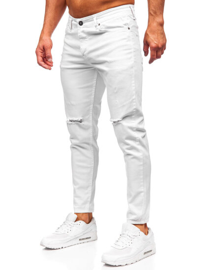 Uomo Pantaloni in jeans slim fit Bianco Bolf 5873