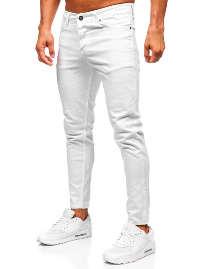 Uomo Pantaloni in jeans slim fit Bianco Bolf 5888