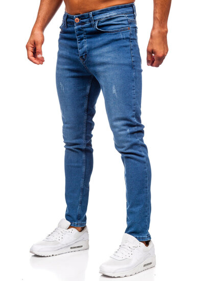 Uomo Pantaloni in jeans slim fit Blu scuro Bolf 6175