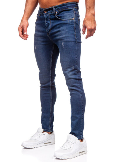 Uomo Pantaloni in jeans slim fit Blu scuro Bolf 6257