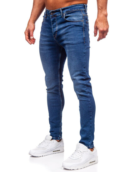 Uomo Pantaloni in jeans slim fit Blu scuro Bolf 6262