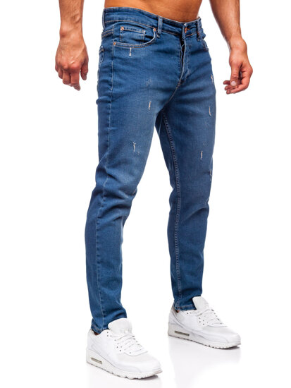 Uomo Pantaloni in jeans slim fit Blu scuro Bolf 6452