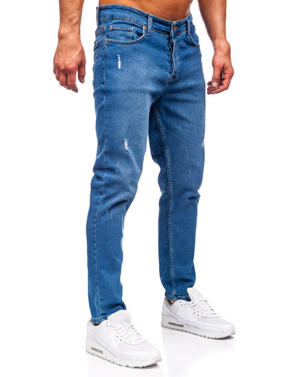 Uomo Pantaloni in jeans slim fit Blu scuro Bolf 6453