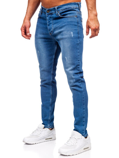 Uomo Pantaloni in jeans slim fit Blu scuro Bolf 6458