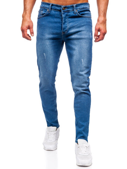 Uomo Pantaloni in jeans slim fit Blu scuro Bolf 6458