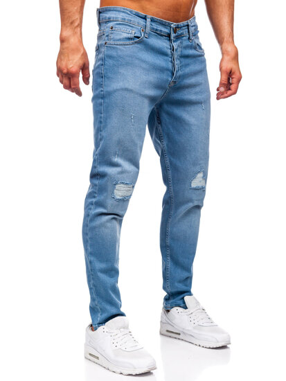 Uomo Pantaloni in jeans slim fit Blu scuro Bolf 6462