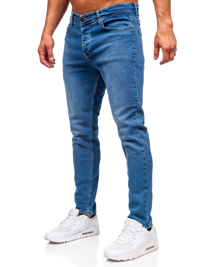 Uomo Pantaloni in jeans slim fit Blu scuro Bolf 6471