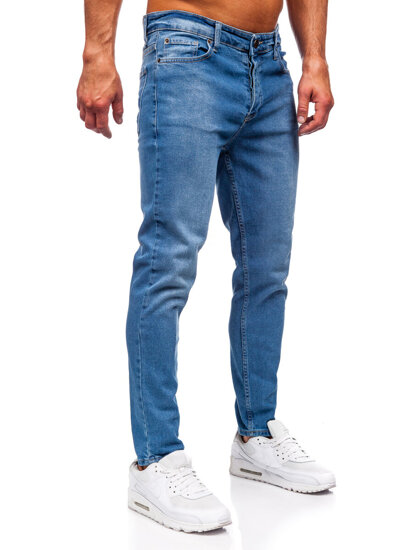 Uomo Pantaloni in jeans slim fit Blu scuro Bolf 6471