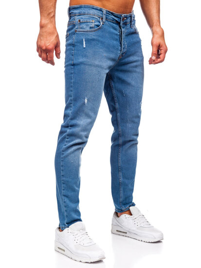 Uomo Pantaloni in jeans slim fit Blu scuro Bolf 6485