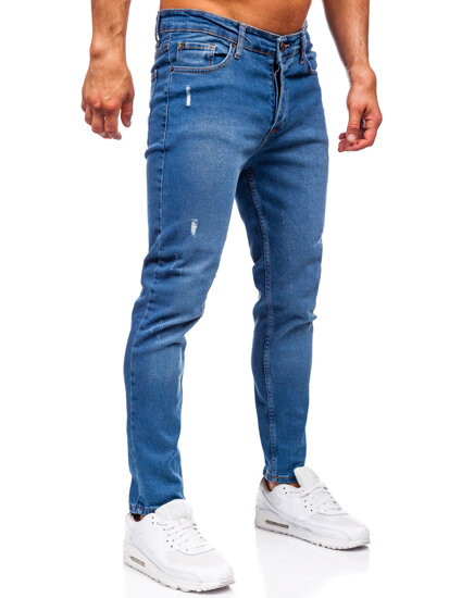 Uomo Pantaloni in jeans slim fit Blu scuro Bolf 6486