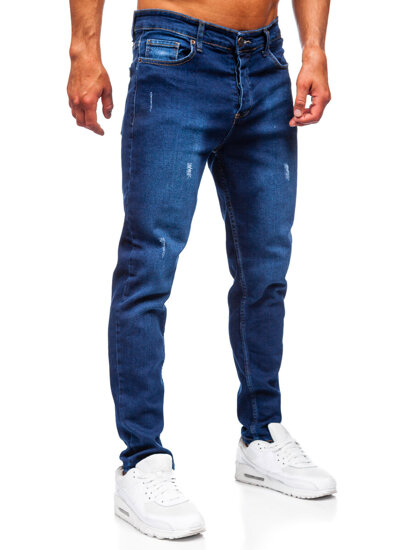 Uomo Pantaloni in jeans slim fit Blu scuro Bolf 6516