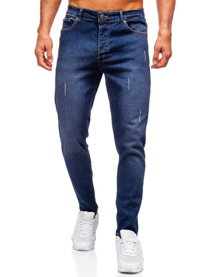 Uomo Pantaloni in jeans slim fit Blu scuro Bolf 6558-2