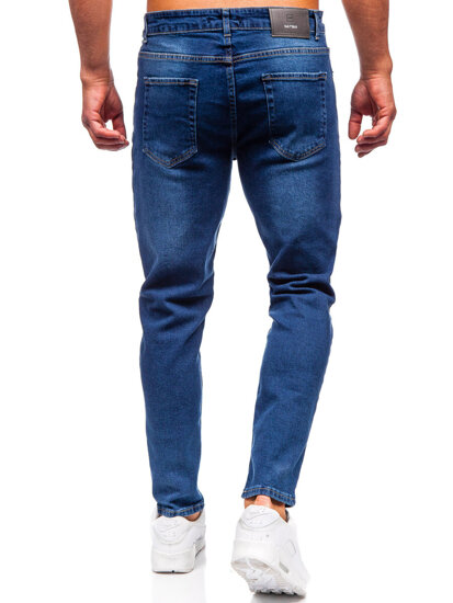 Uomo Pantaloni in jeans slim fit Blu scuro Bolf 6558