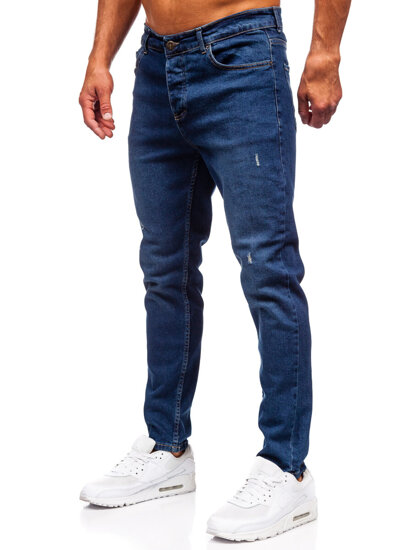 Uomo Pantaloni in jeans slim fit Blu scuro Bolf 6561