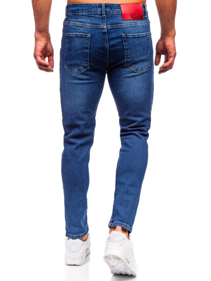 Uomo Pantaloni in jeans slim fit Blu scuro Bolf 6564-1