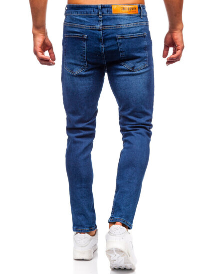 Uomo Pantaloni in jeans slim fit Blu scuro Bolf 6569-1