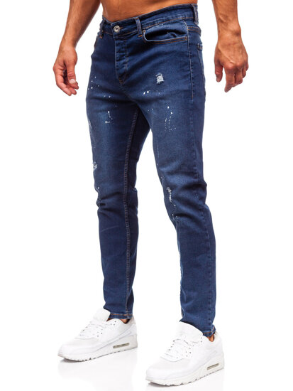 Uomo Pantaloni in jeans slim fit Blu scuro Bolf 6571