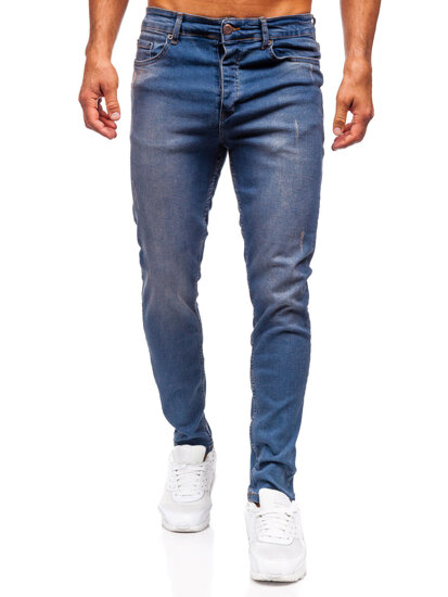 Uomo Pantaloni in jeans slim fit Blu scuro Bolf 6587