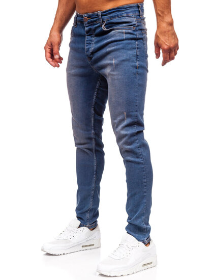 Uomo Pantaloni in jeans slim fit Blu scuro Bolf 6587