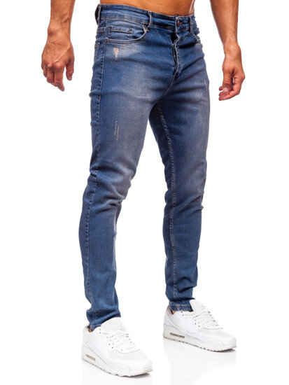 Uomo Pantaloni in jeans slim fit Blu scuro Bolf 6587