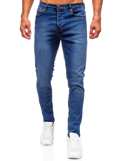 Uomo Pantaloni in jeans slim fit Blu scuro Bolf 6592