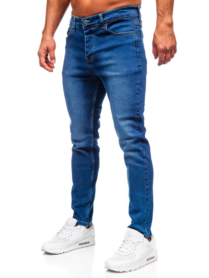 Uomo Pantaloni in jeans slim fit Blu scuro Bolf 6715